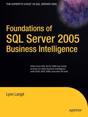 cover image of Foundations of SQL Server 2005 Business Intelligence